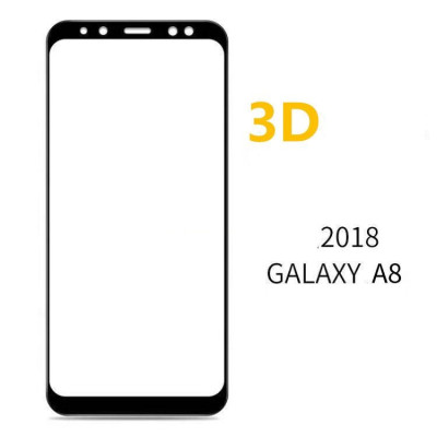 Скрийн протектори Скрийн протектори за Samsung Скрийн протектор от закалено стъкло за 3D FULL SCREEN Cover за Samsung Galaxy A8 2018 A530F с черен кант